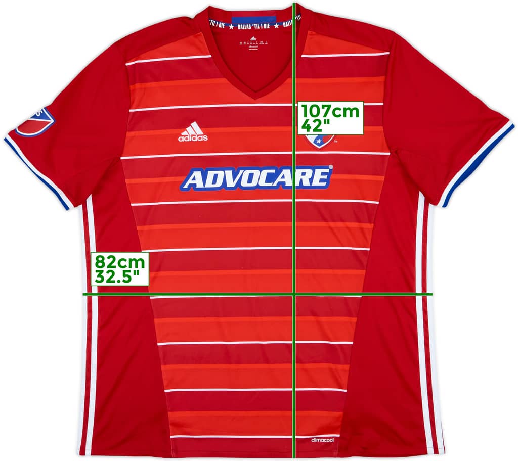 2016 FC Dallas Home Shirt - 9/10 - (XXL)