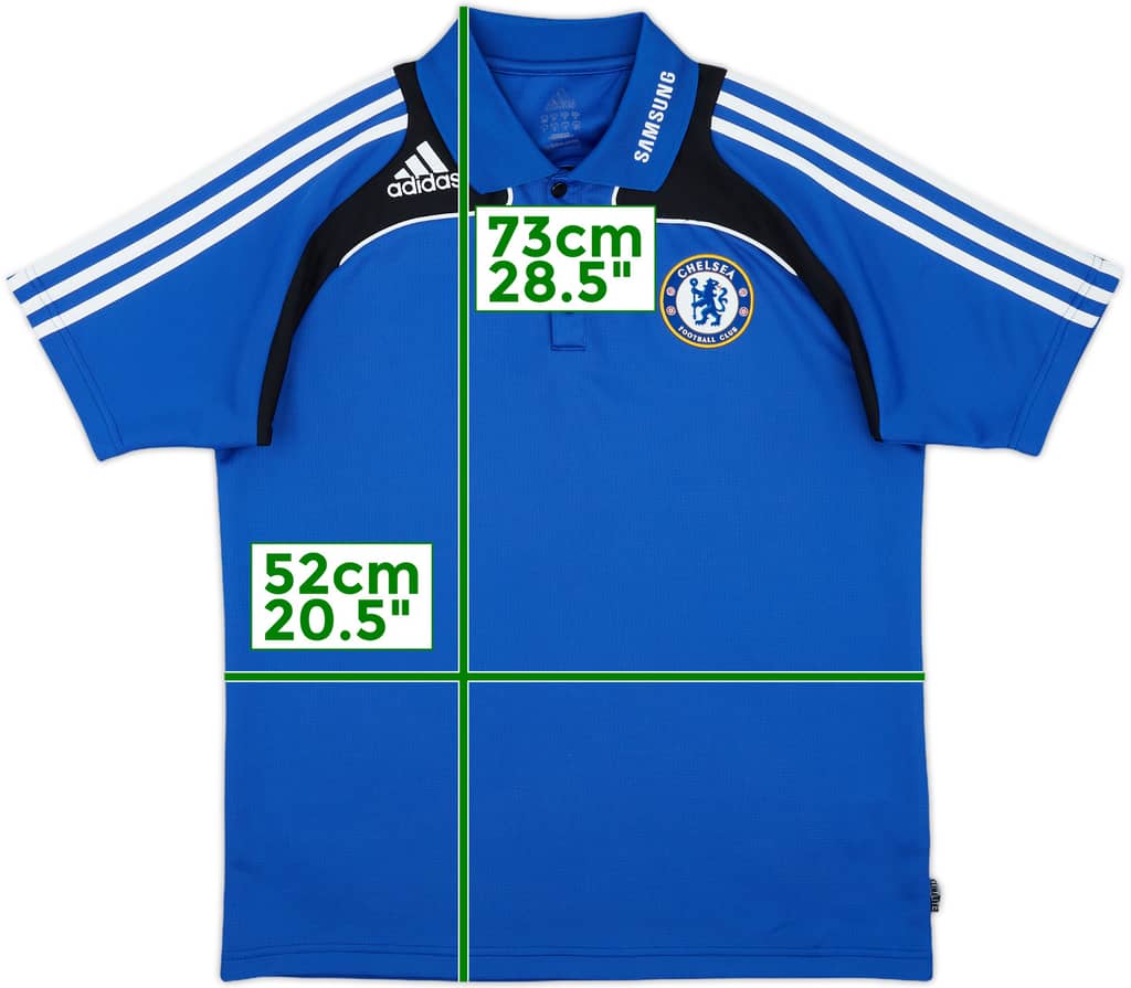 2008-09 Chelsea adidas Polo Shirt - 8/10 - (M)