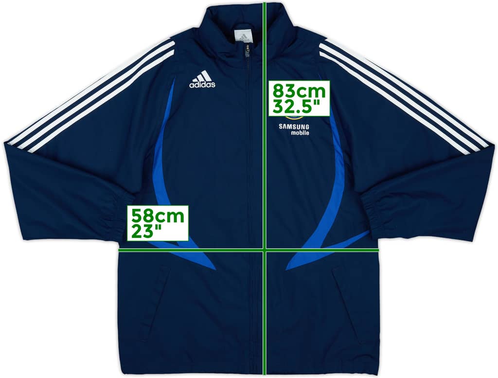 2007-08 Chelsea adidas Hooded Rain Jacket - 8/10 - (M)