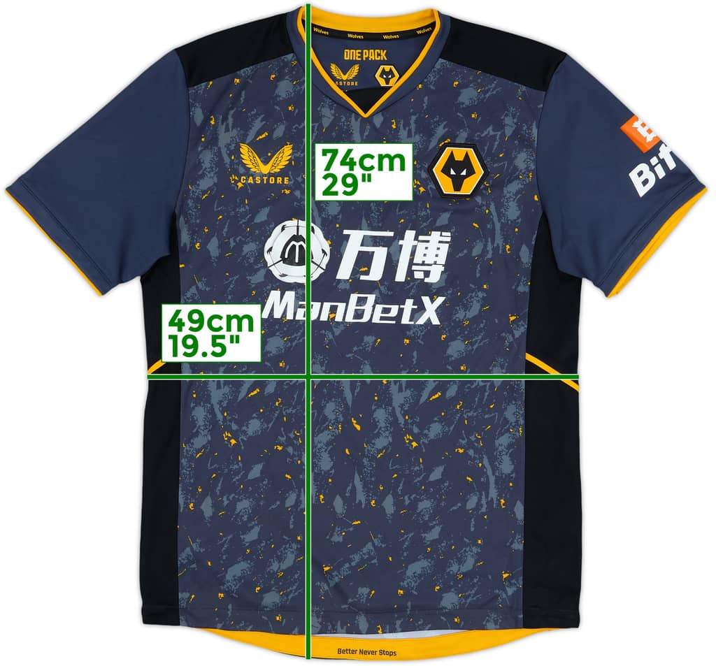 2021-22 Wolves Away Shirt - 10/10 - (M)