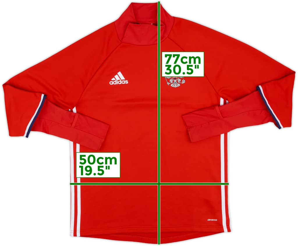 2016-18 Russia adidas Drill Top - 8/10 - (M)