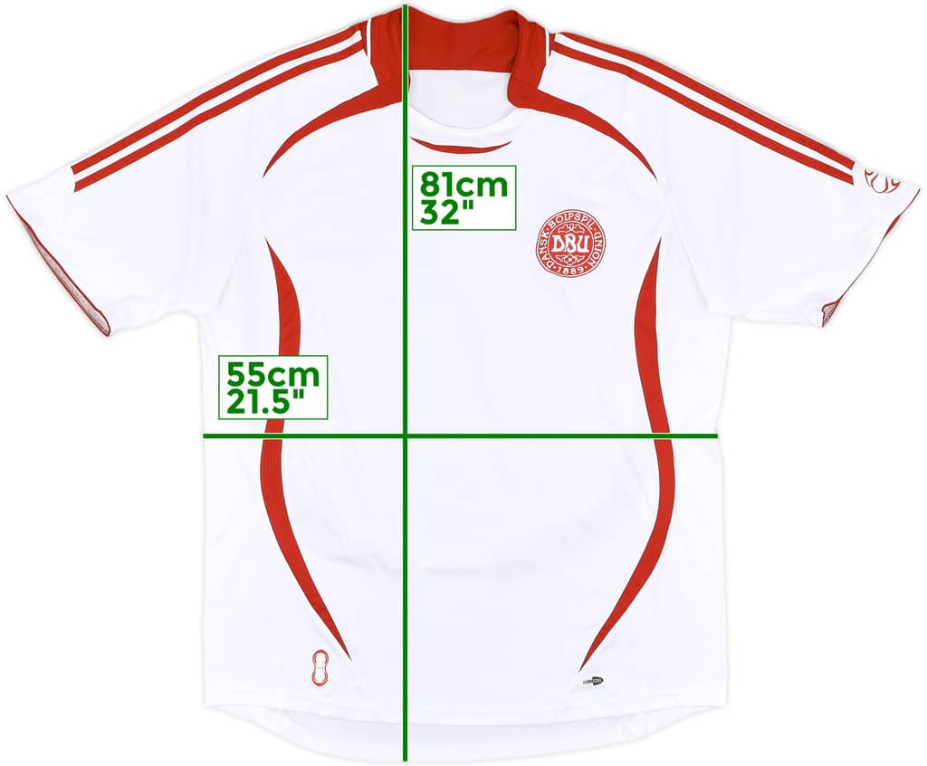 2006-08 Denmark Away Shirt - 8/10 - (XL)