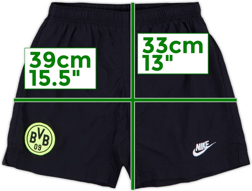 1996-97 Borussia Dortmund Nike Training Shorts - 9/10 - (M.Boys)