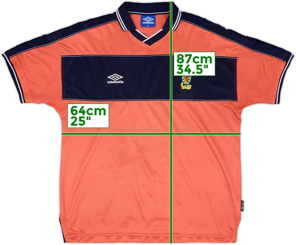 1999-00 Scotland Away Shirt - 6/10 - (XXL)