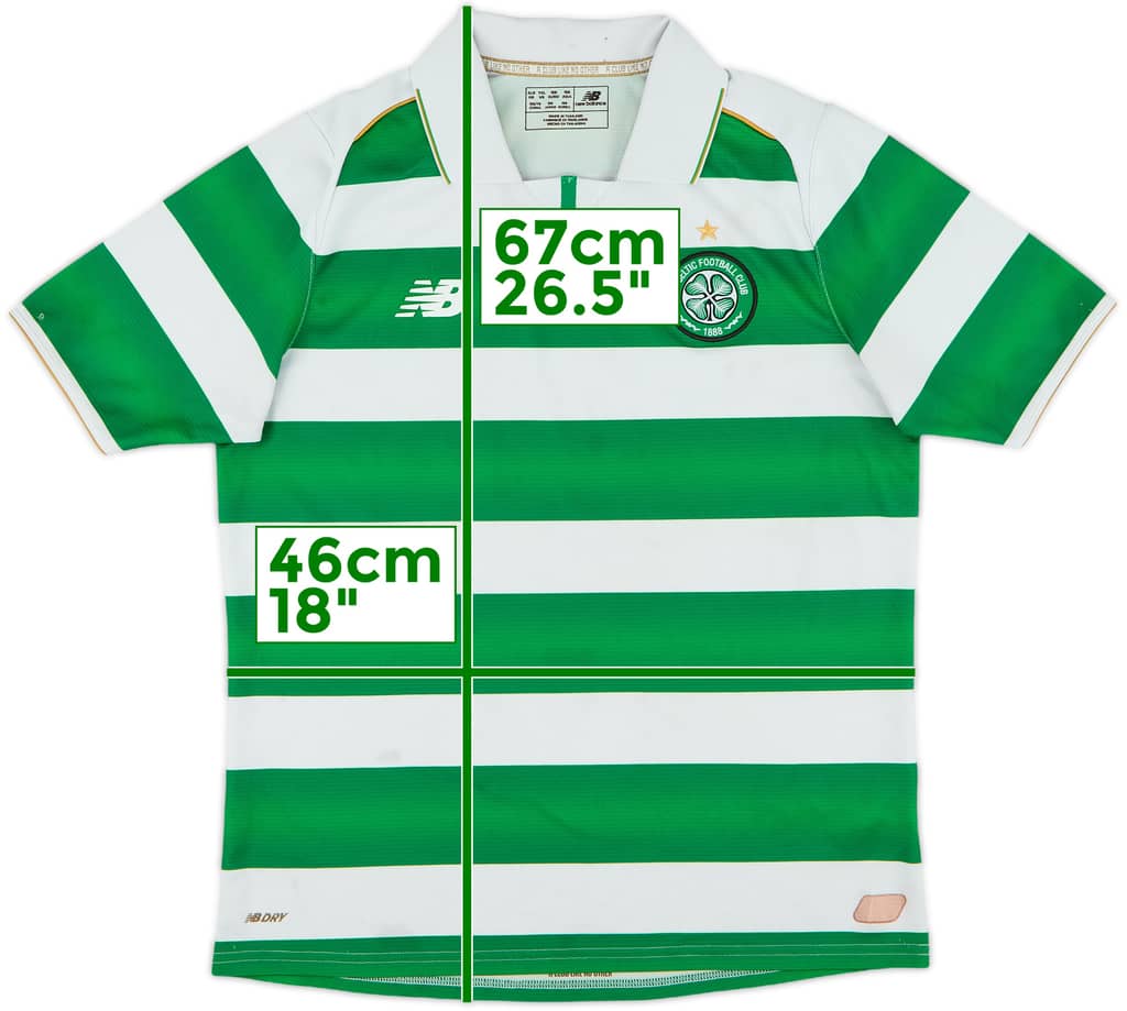2016-17 Celtic Home Shirt - 5/10 - (XL.Boys)