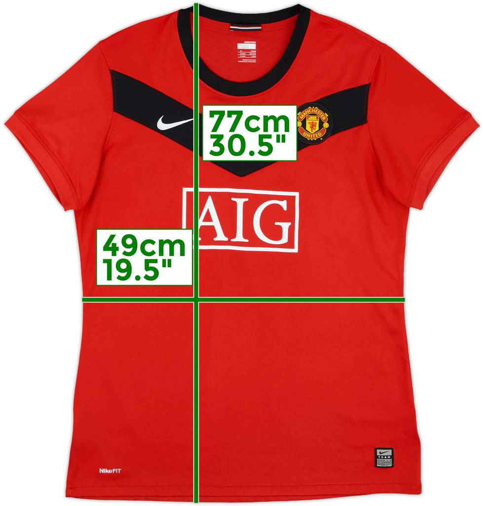 2009-10 Manchester United Home Shirt - 10/10 - (Women's XL)