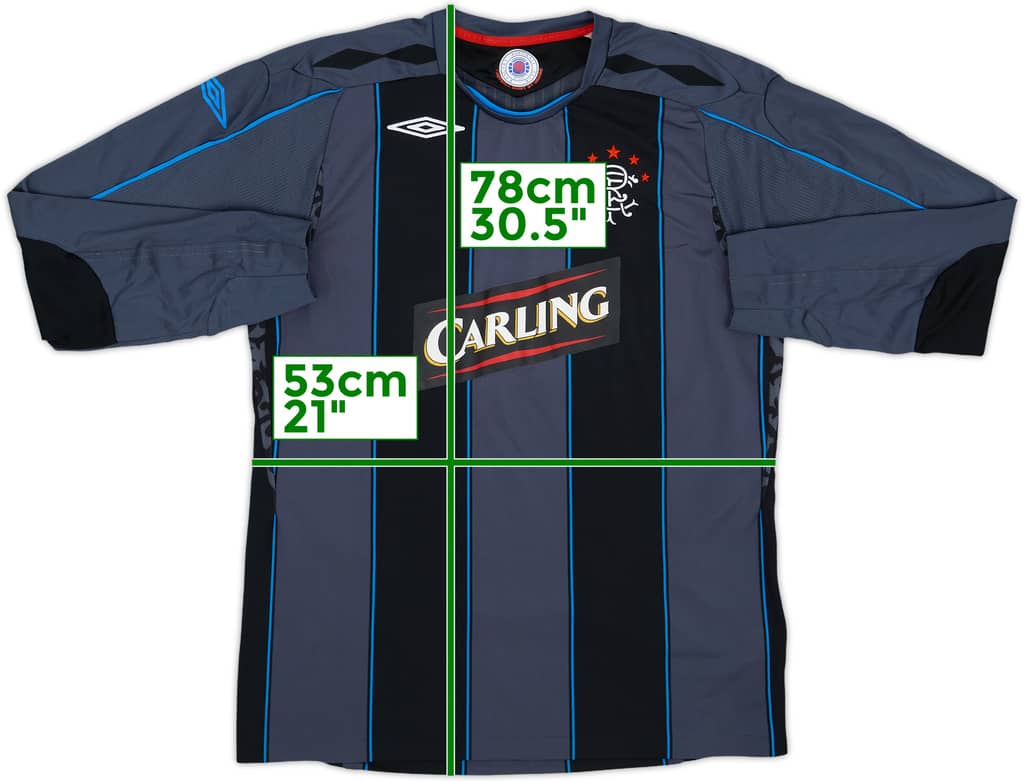 2007-08 Rangers Third L/S Shirt - 8/10 - (L)