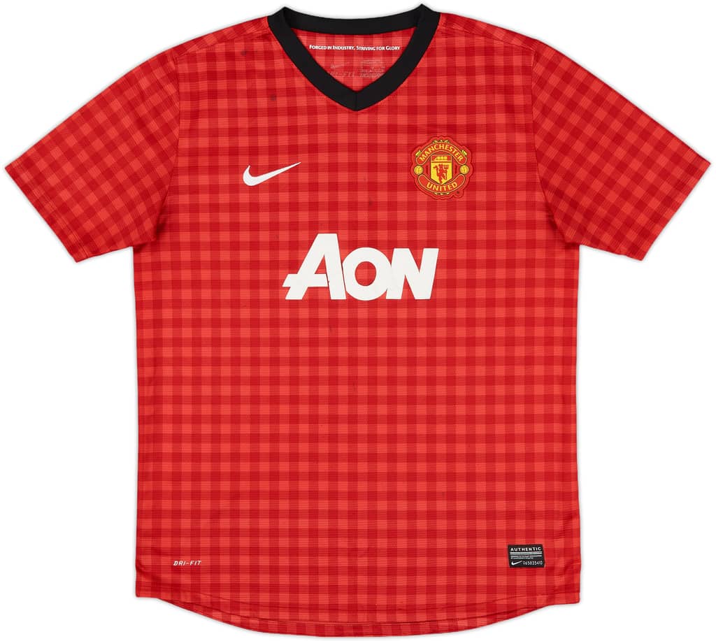 2012-13 Manchester United Home Shirt - 5/10 - (XL.Boys)