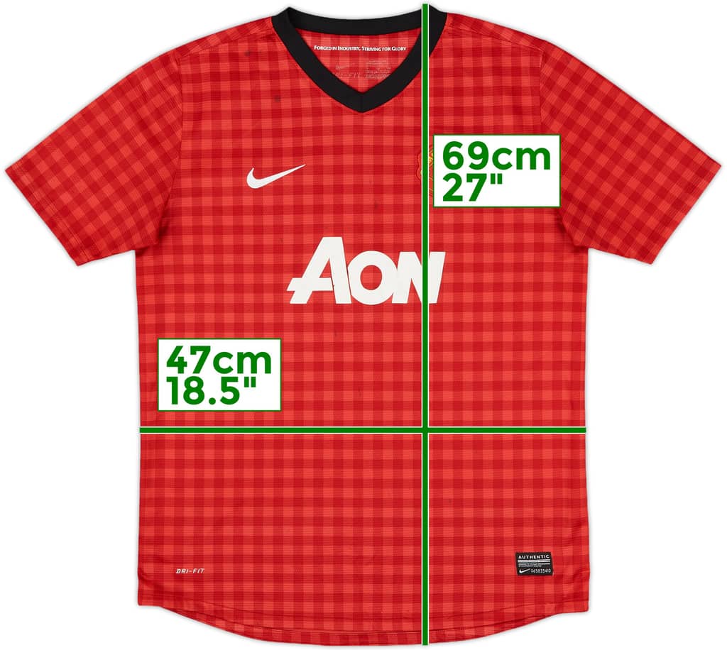 2012-13 Manchester United Home Shirt - 5/10 - (XL.Boys)