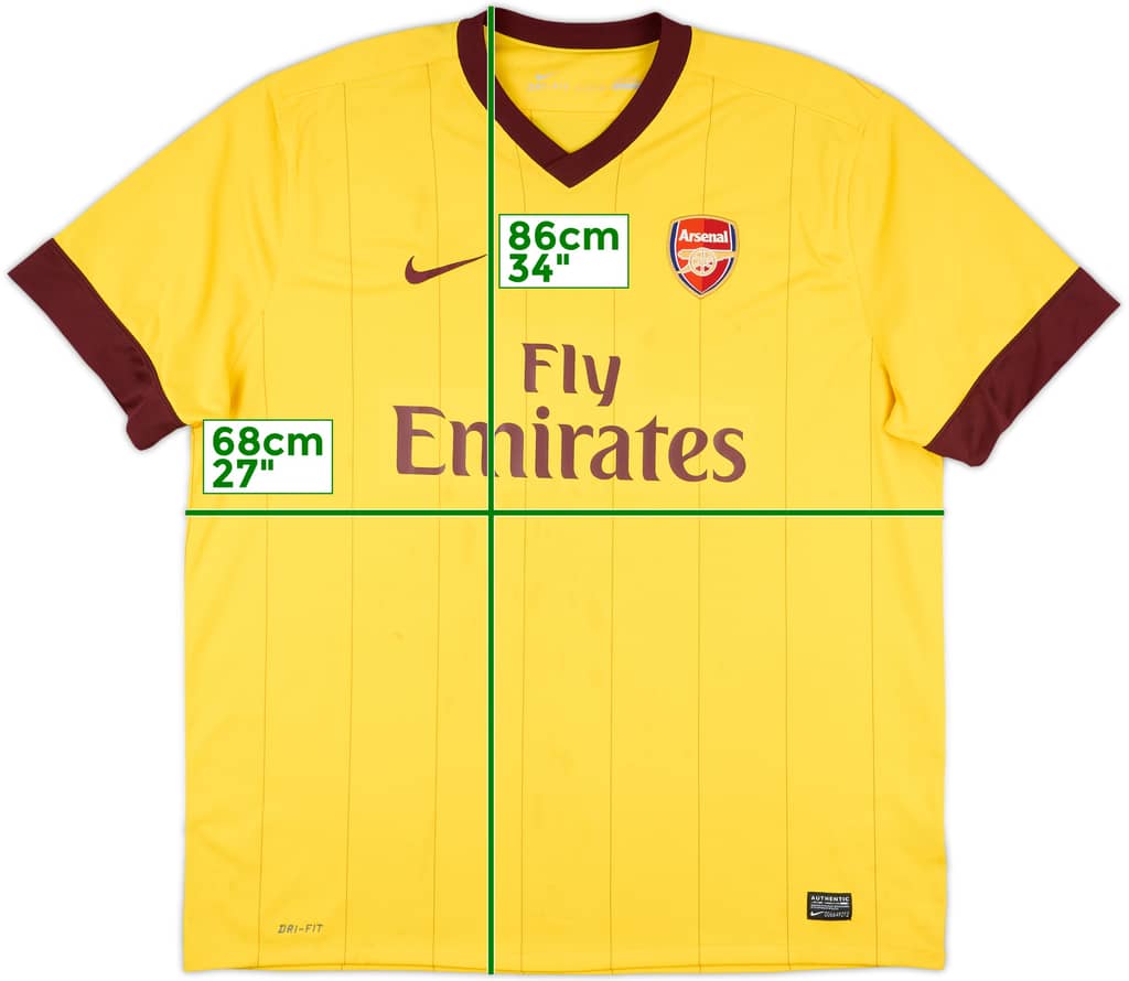2010-13 Arsenal Away Shirt - 5/10 - (XXL)