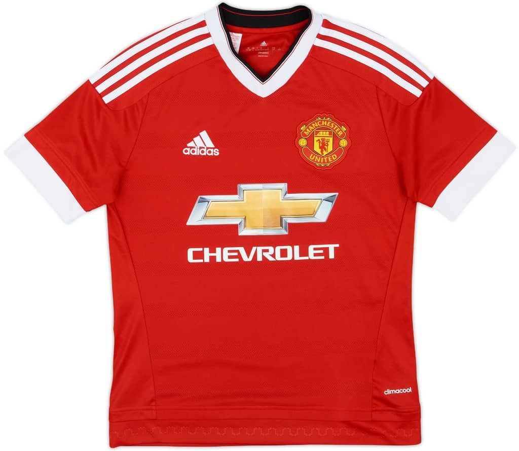 2015-16 Manchester United Home Shirt - 8/10 - (L.Boys)
