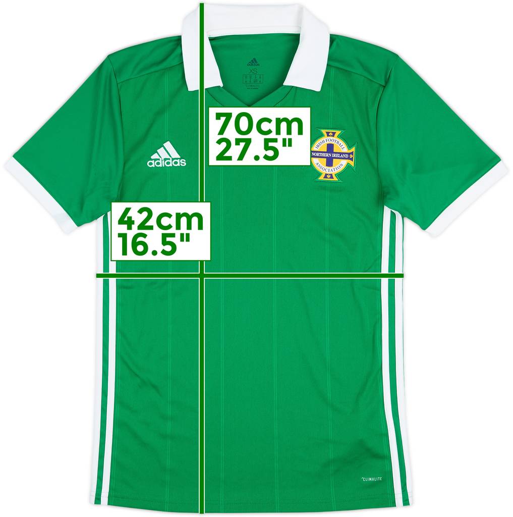 2018-19 Northern Ireland Home Shirt - 7/10 - (XS)