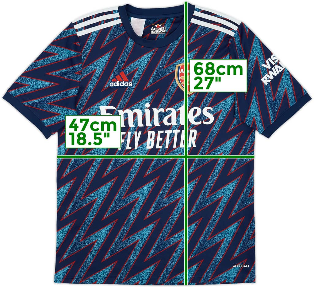 2021-22 Arsenal Third Shirt - 8/10 - (XL.Boys)