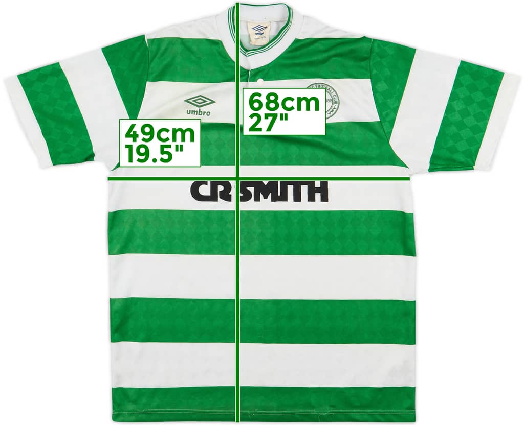 1987-89 Celtic Centenary Home Shirt - 8/10 - (S)