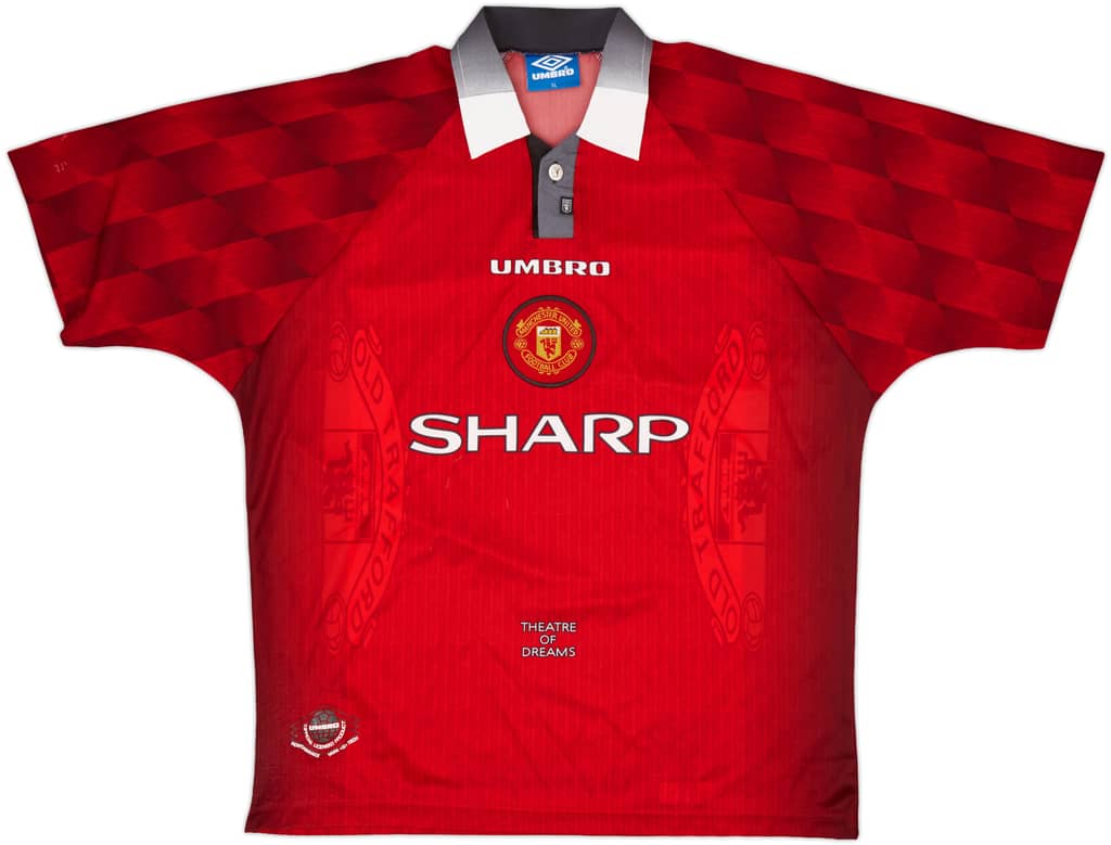 1996-98 Manchester United Home Shirt - 5/10 - (XL)