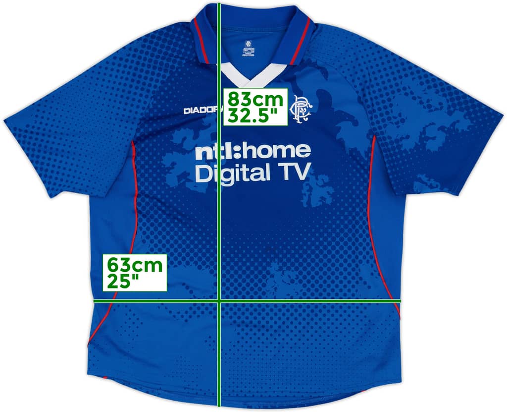 2002-03 Rangers Home Shirt - 7/10 - (XXL)
