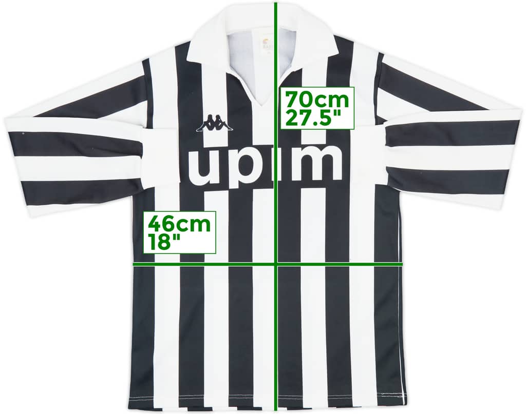 1991-92 Juventus Basic Home L/S Shirt - 6/10 - (M)