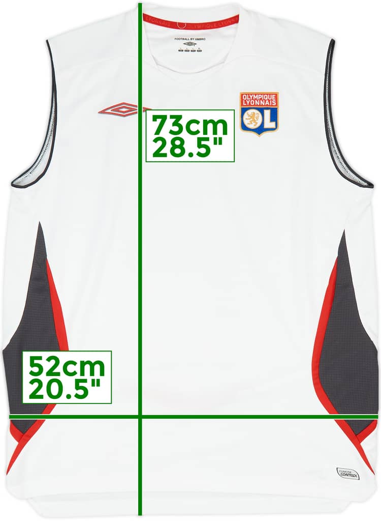 2006-07 Lyon Umbro Training Vest - 7/10 - (L)