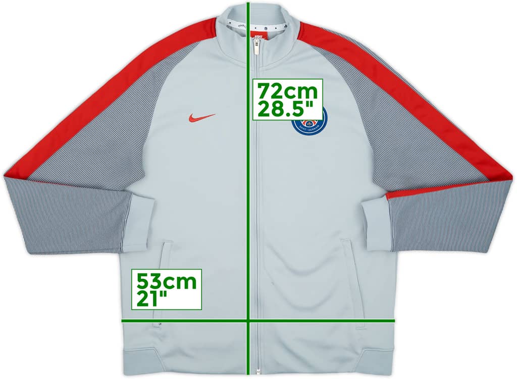2017-18 Paris Saint-Germain Nike Track Jacket - 8/10 - (L)