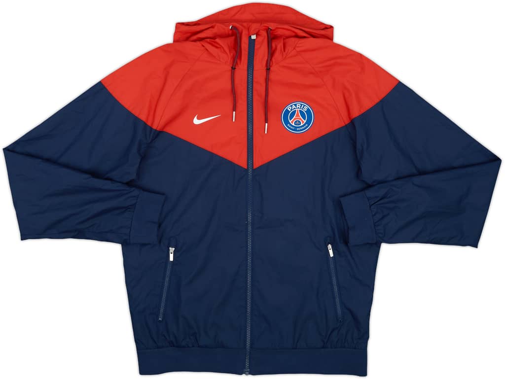 2017-18 Paris Saint-Germain Nike Hooded Track Jacket - 9/10 - (S)
