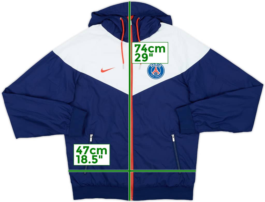 2018-19 Paris Saint-Germain Nike Hooded Track Jacket - 6/10 - (S)