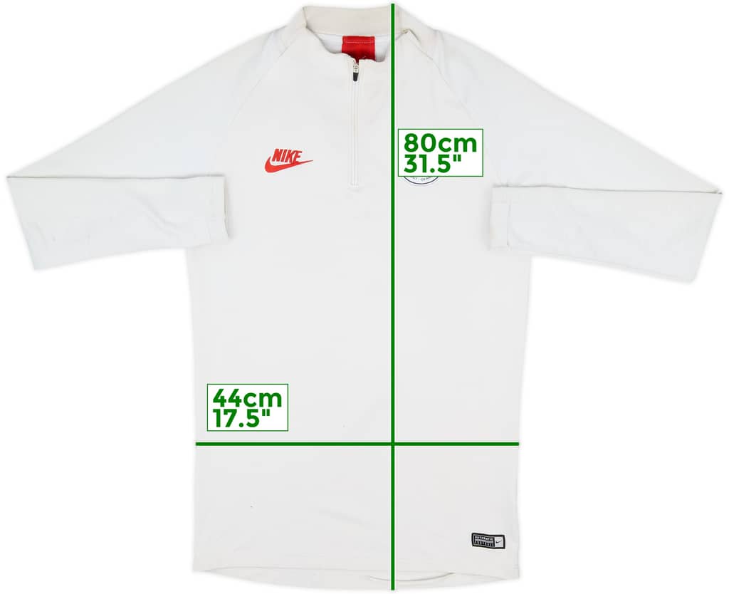 2019-20 Paris Saint-Germain Nike 1/4 Zip Drill Top - 5/10 - (S)