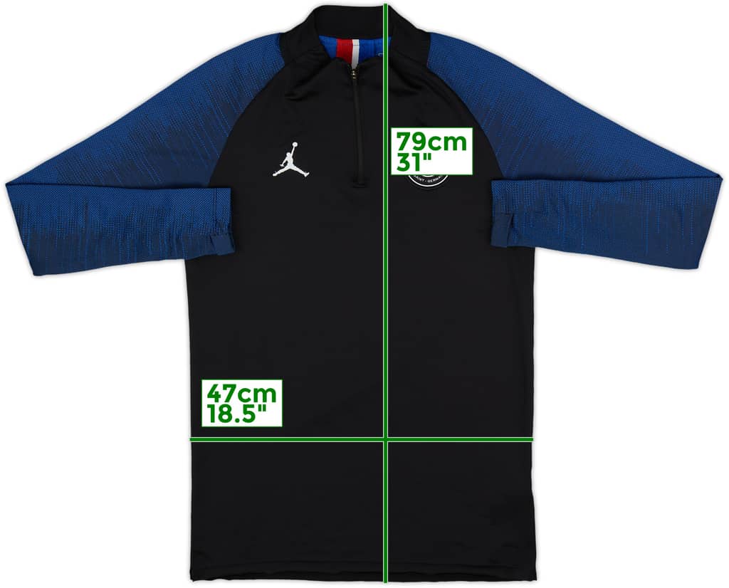 2020-21 Paris Saint-Germain Nike/Jordan 1/4 Zip Drill Top - 4/10 - (S)