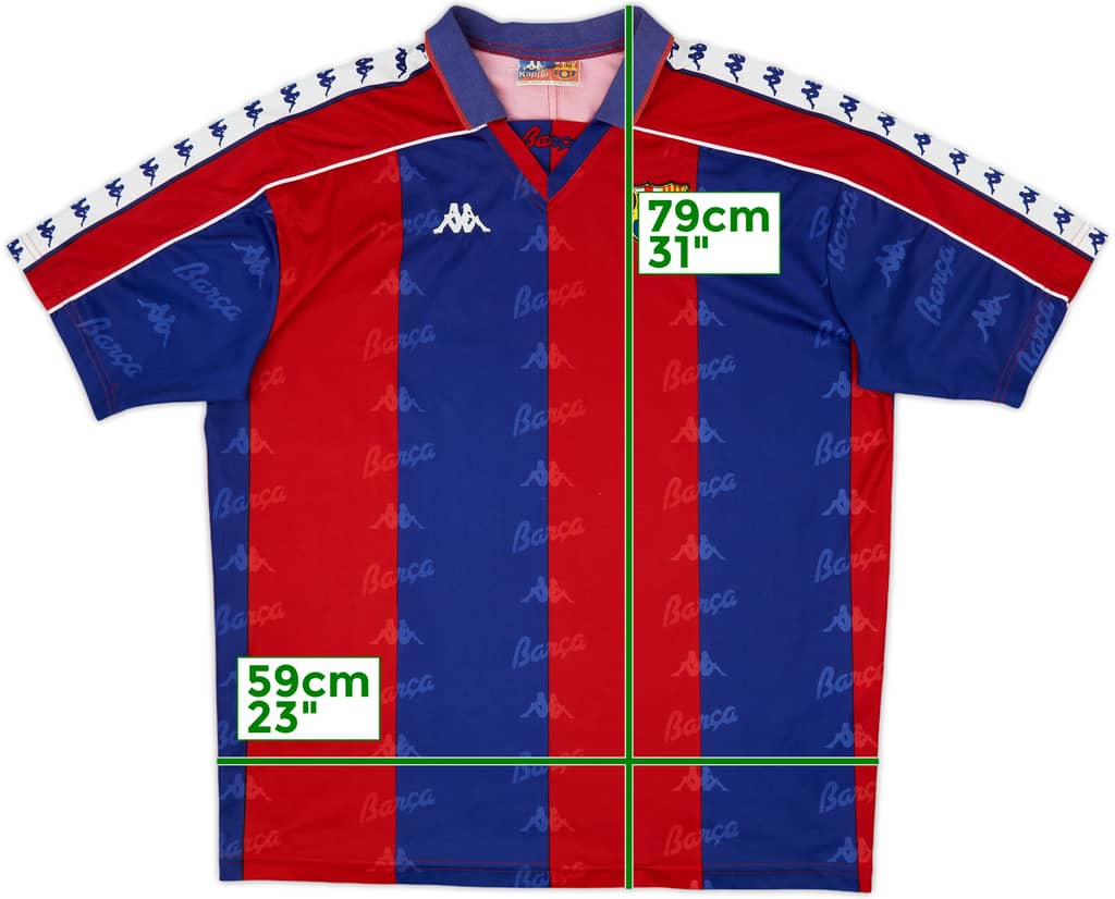 1992-95 Barcelona Home Shirt - 8/10 - (XL)