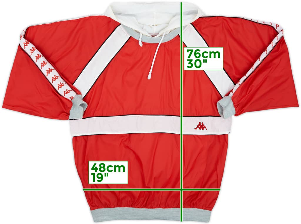 1988-90 Kappa Hooded Template Drill Top (AC Milan) - 8/10 - (L)
