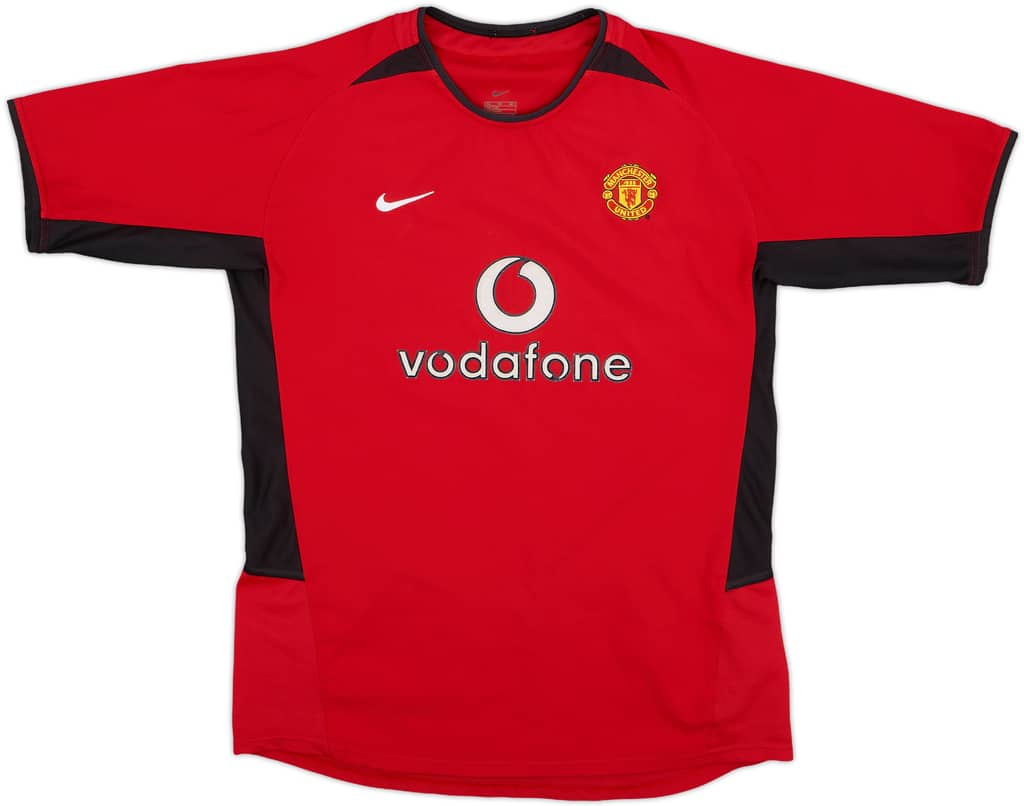2002-04 Manchester United Home Shirt - 9/10 - (XL.Boys)