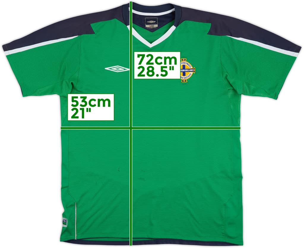 2004-05 Northern Ireland Home Shirt - 8/10 - (L)