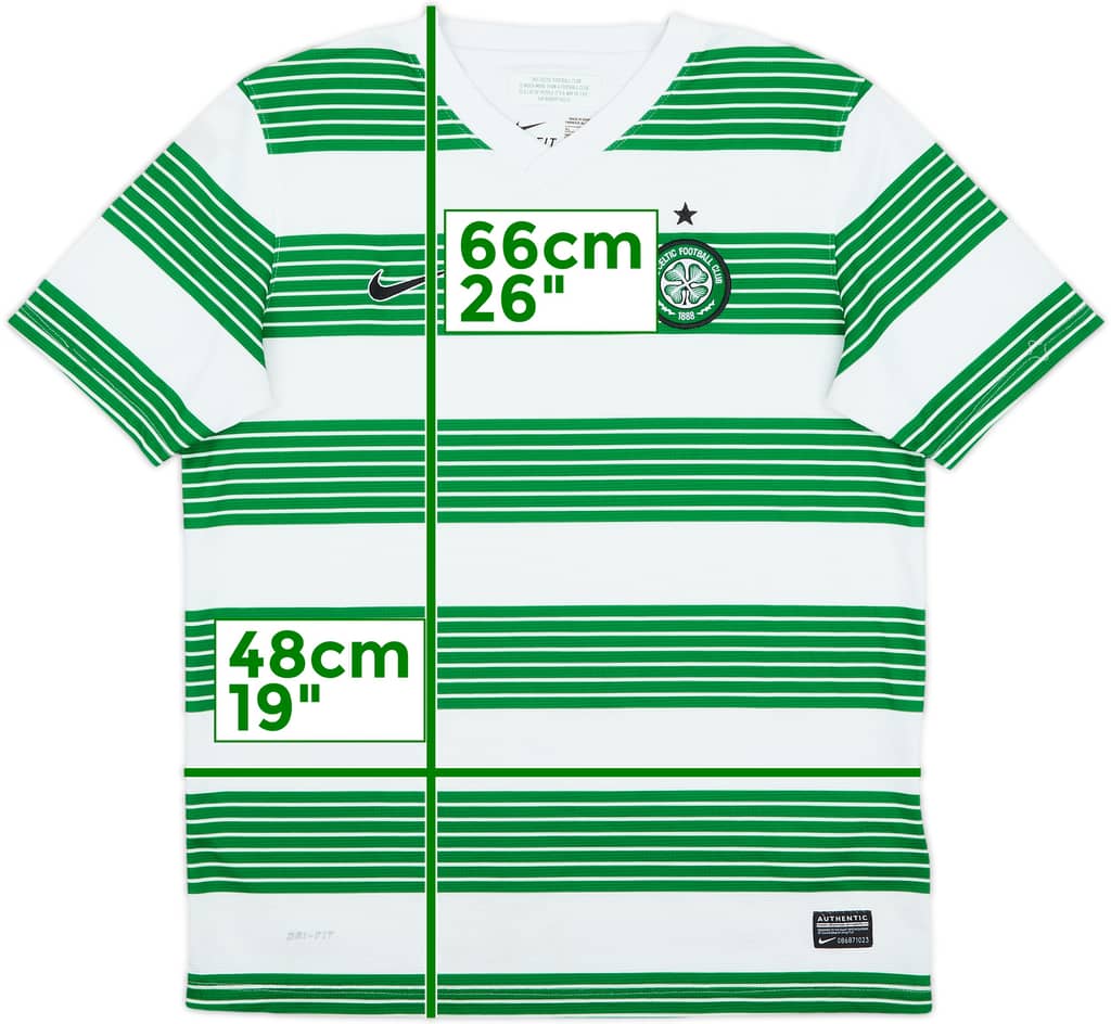 2013-15 Celtic Home Shirt - 8/10 - (XL.Boys)