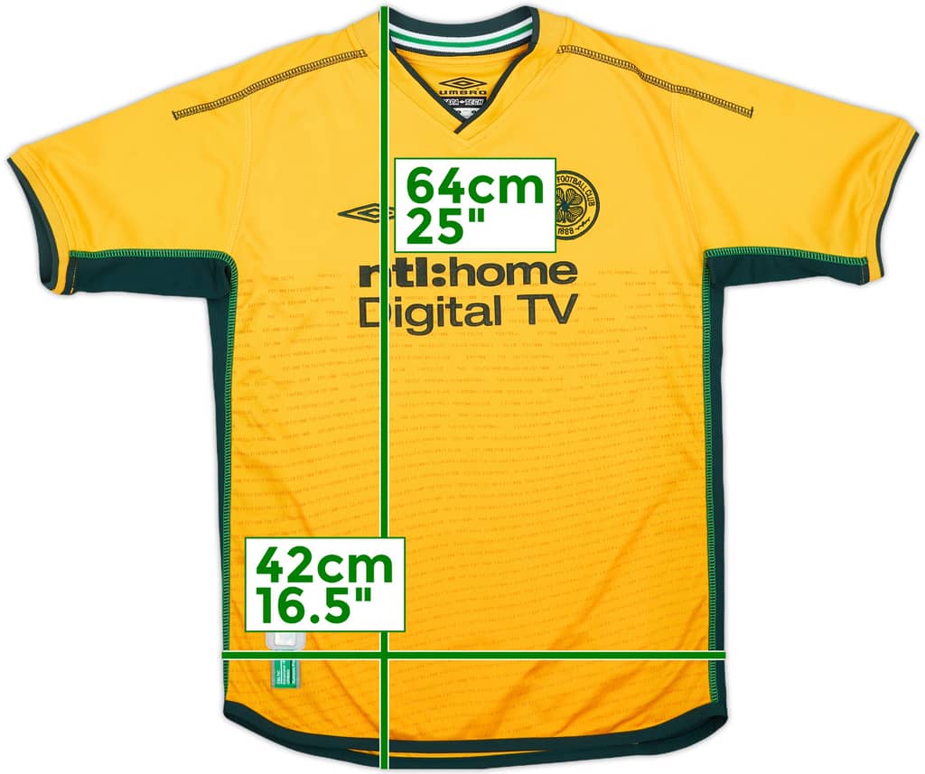 2002-03 Celtic Away Shirt - 10/10 - (M.Boys)