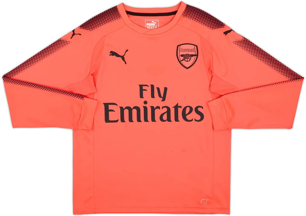 2017-18 Arsenal GK Shirt - 6/10 - (L.Boys)