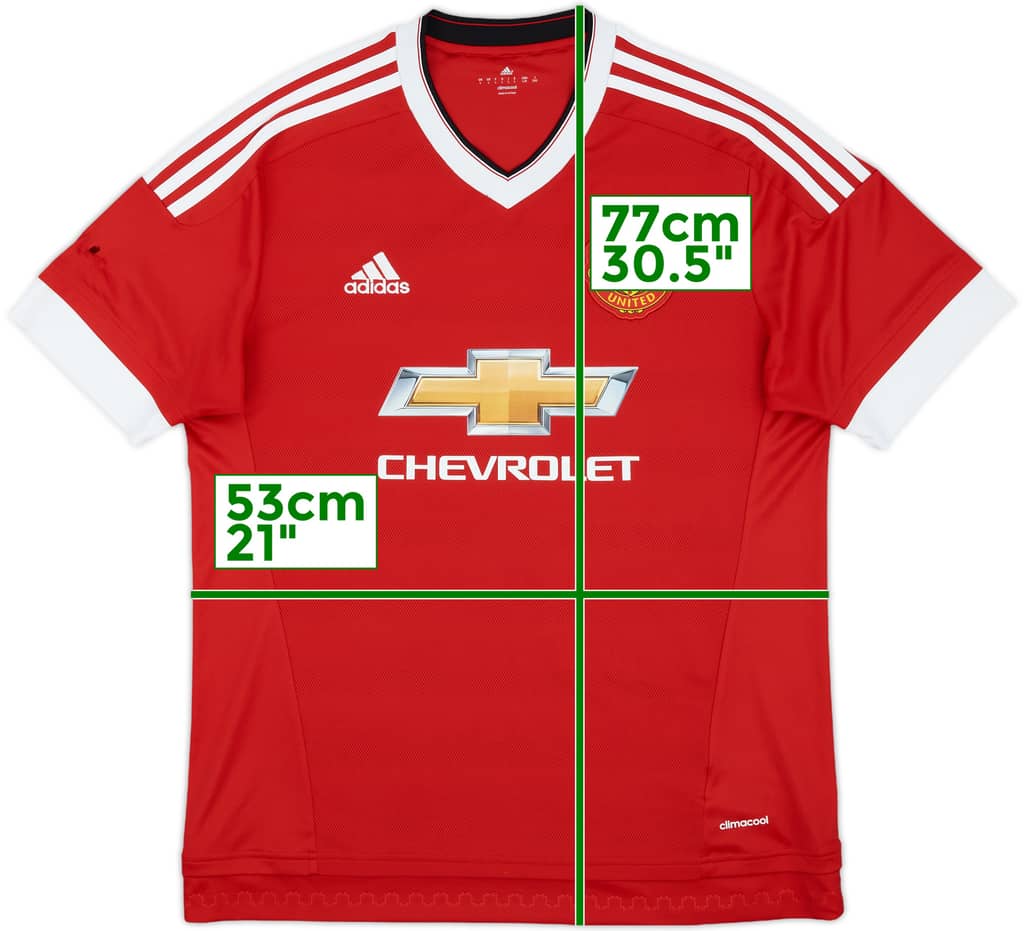 2015-16 Manchester United Home Shirt - 5/10 - (L)