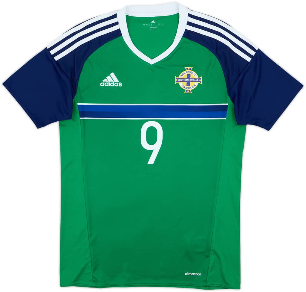 2016-17 Northern Ireland Home Shirt Grigg #9 - 8/10 - (S)