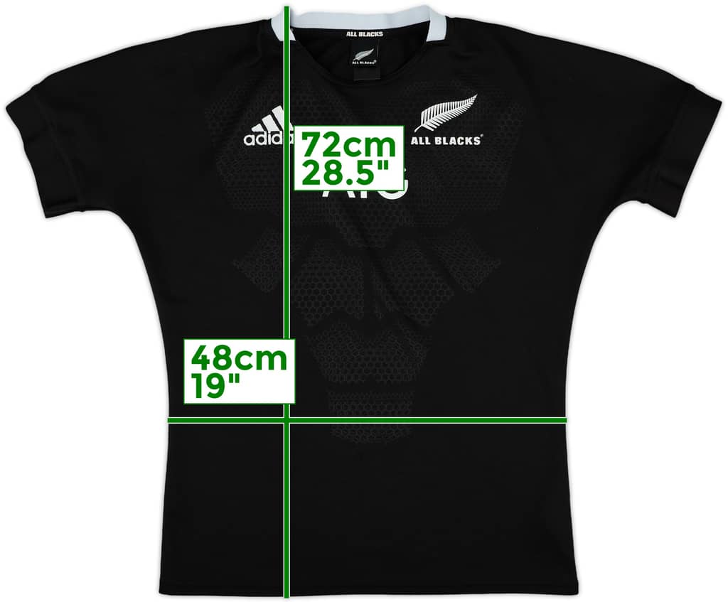 2018-19 New Zealand Rugby Home Shirt - 8/10 - (L)