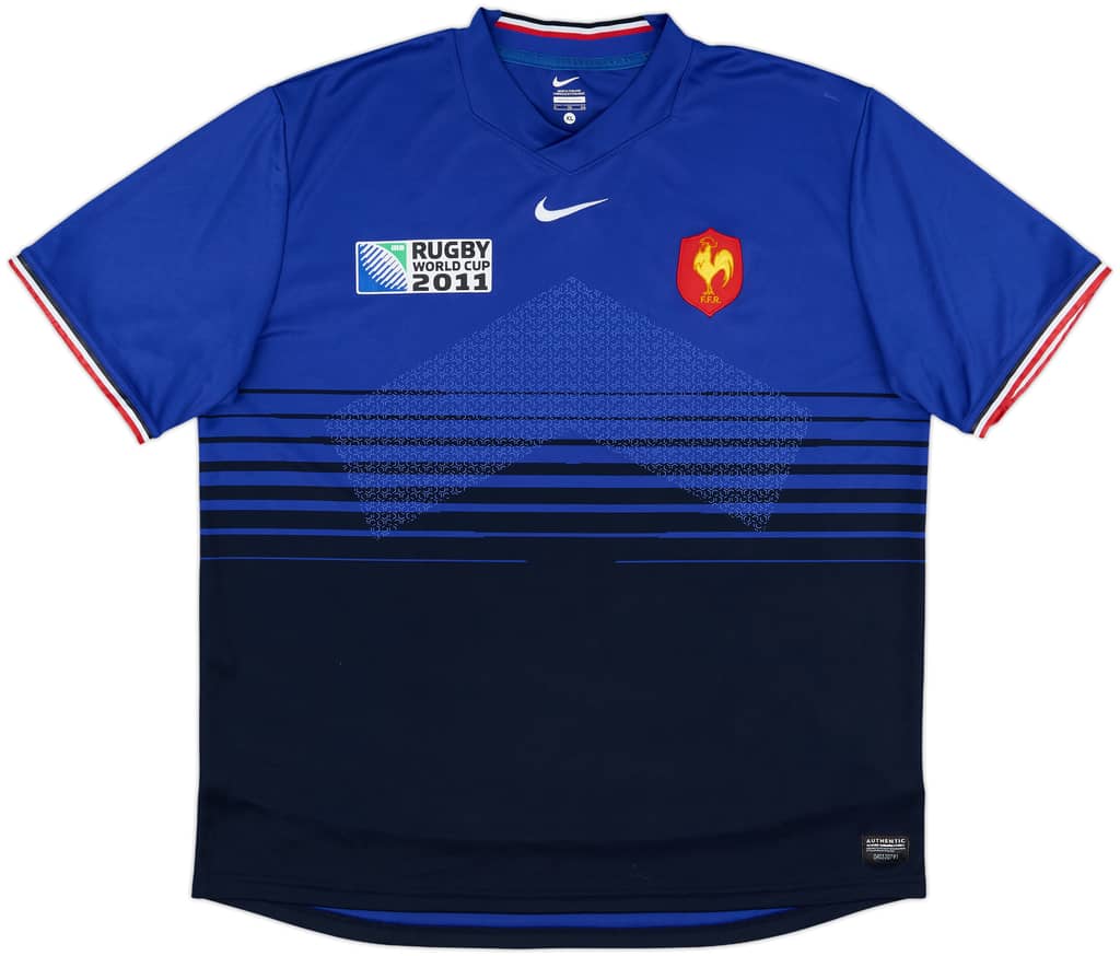 2011-12 France Nike Rugby Home Shirt - 9/10 - (XL)