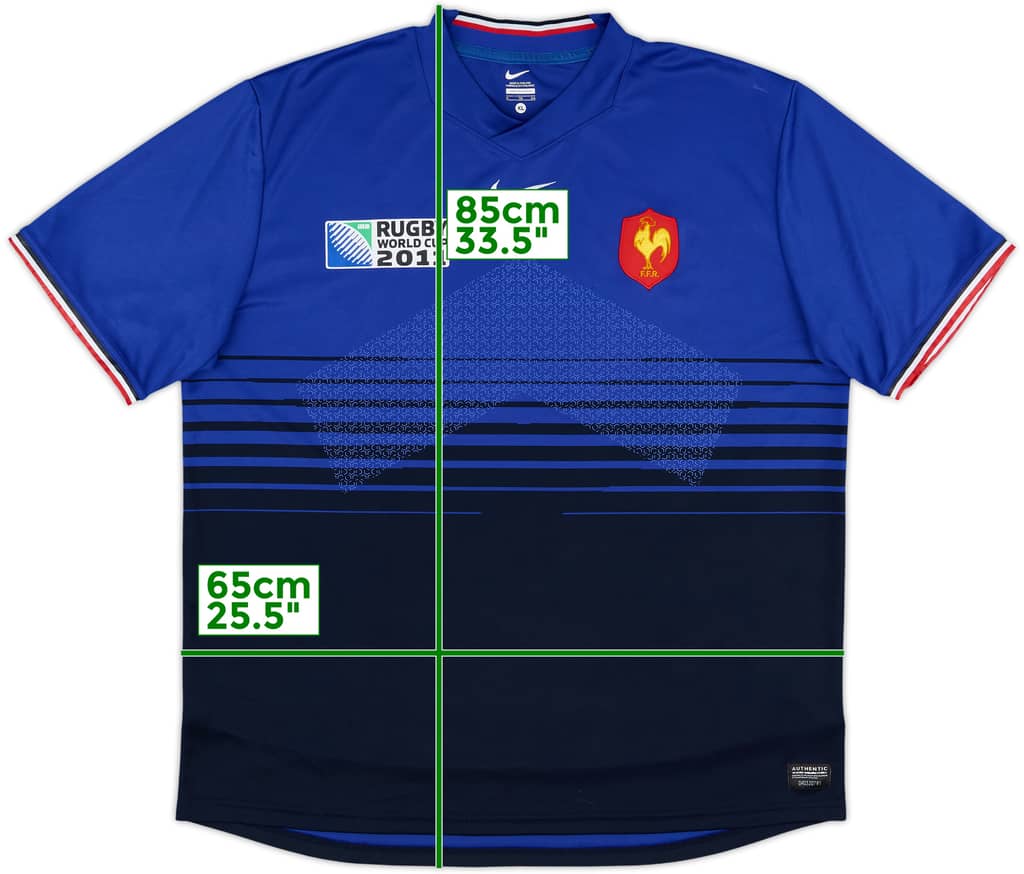 2011-12 France Nike Rugby Home Shirt - 9/10 - (XL)
