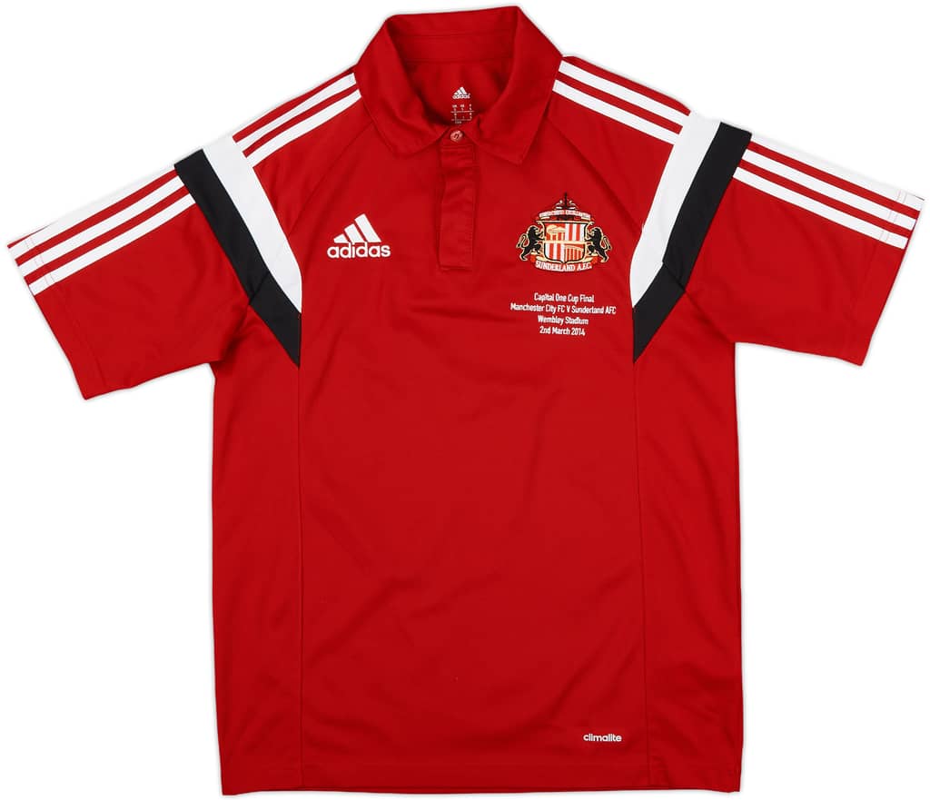 2013-14 Sunderland adidas Capital One Cup Final Polo Shirt - 10/10 - (S)