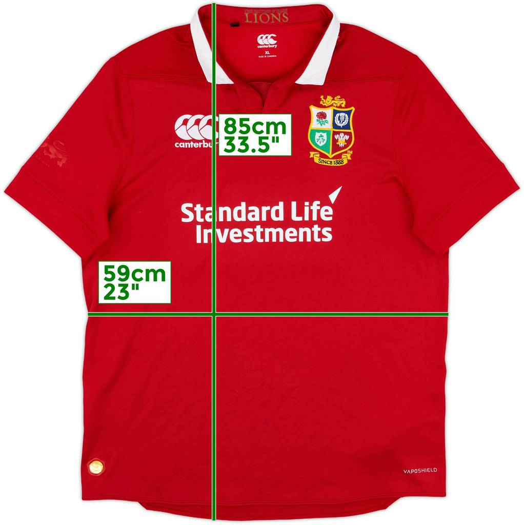2017 British & Irish Lions Rugby Home Shirt - 9/10 - (XL)