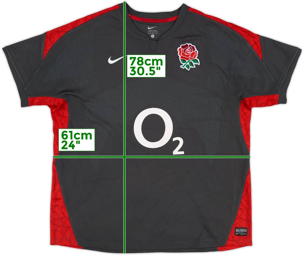 2010-11 England Rugby Away Shirt - 8/10 - (L)