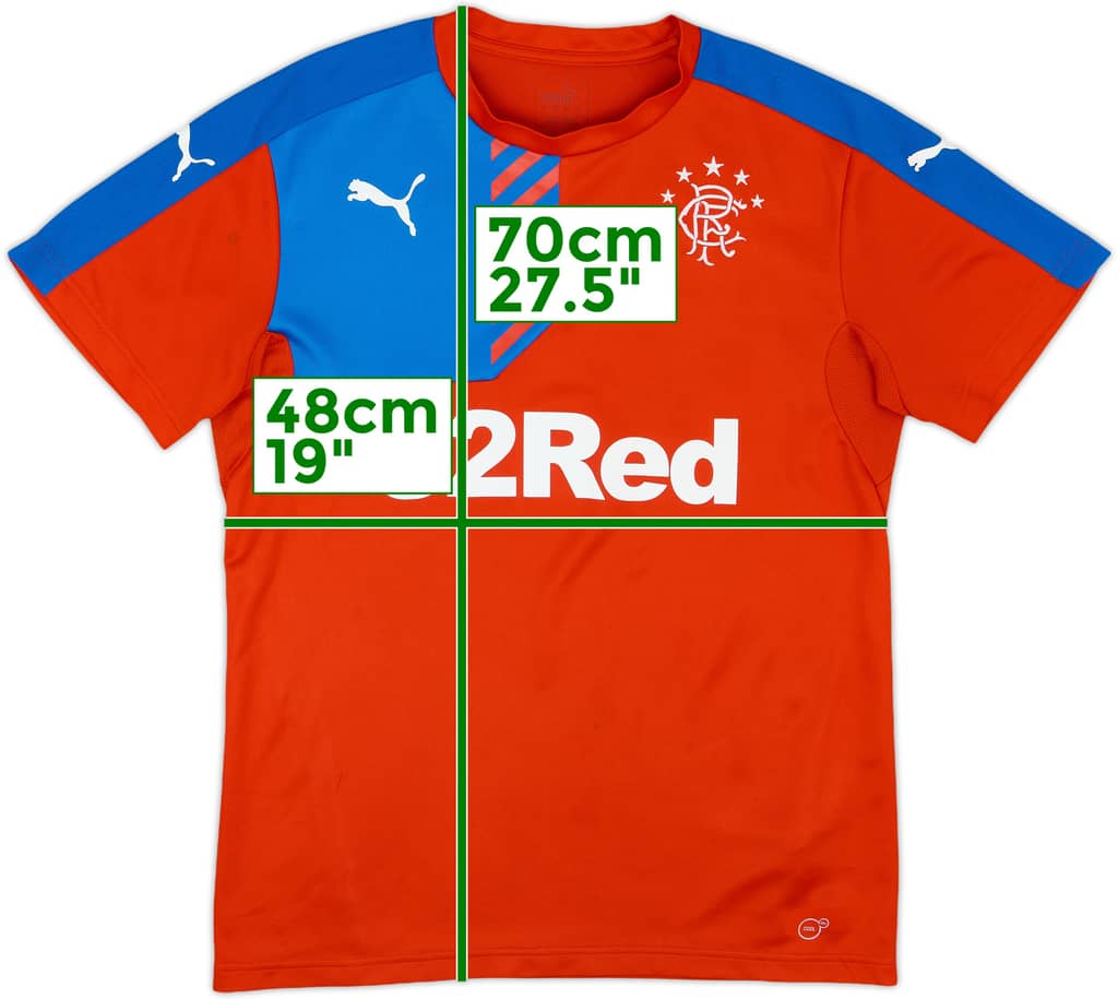 2016-17 Rangers Puma Training Shirt - 8/10 - (L)
