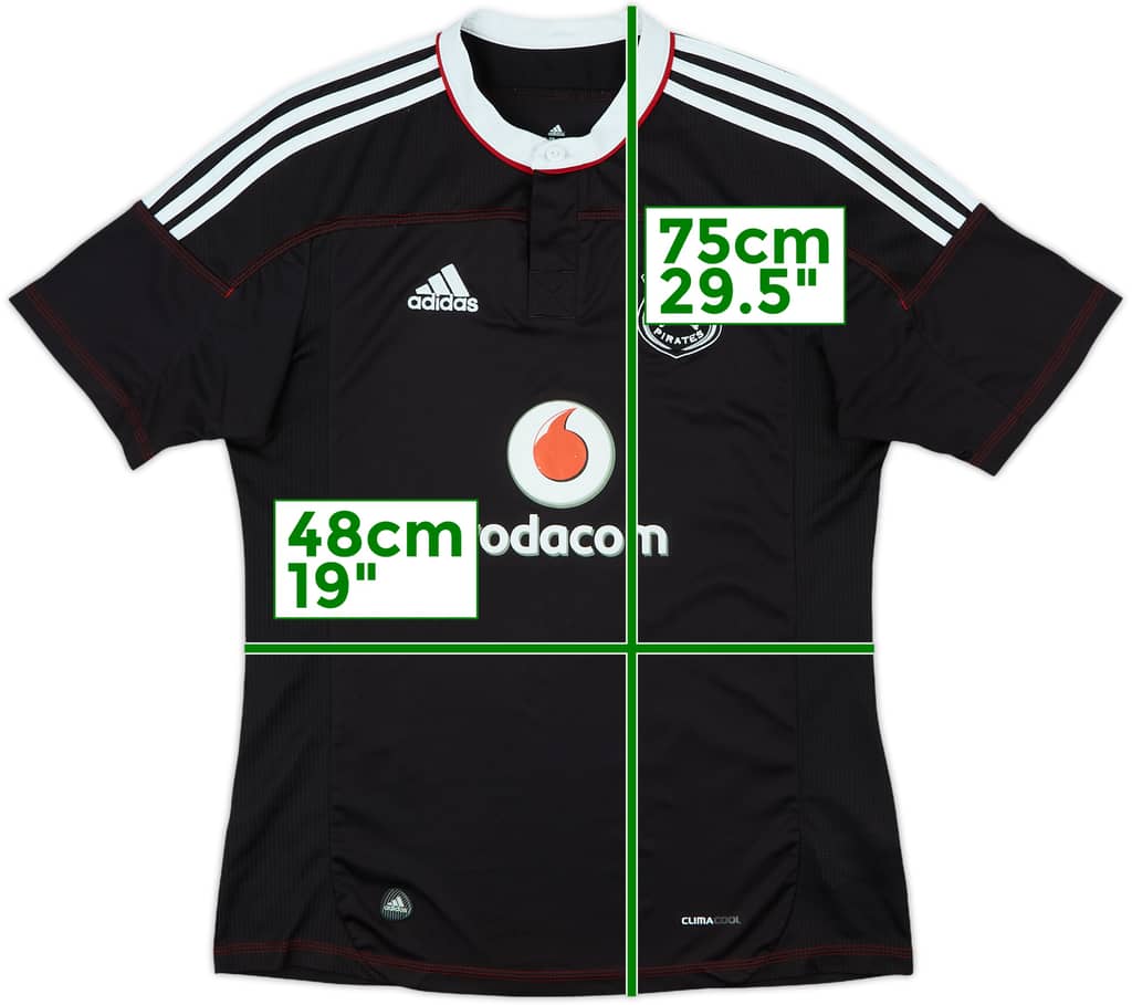 2011-12 Orlando Pirates Home Shirt - 8/10 - (M)