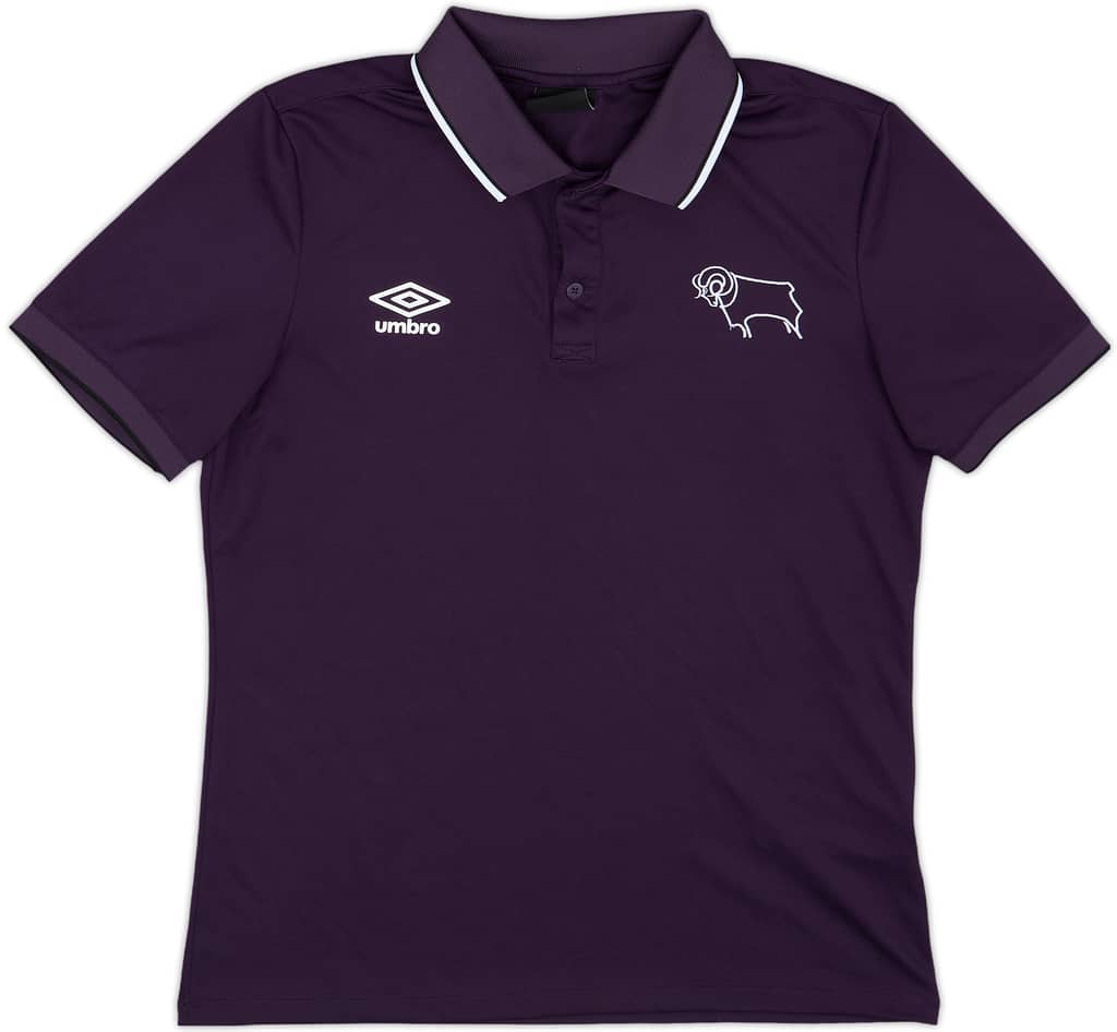 2018-19 Derby County Umbro Polo Shirt - 8/10 - (M)