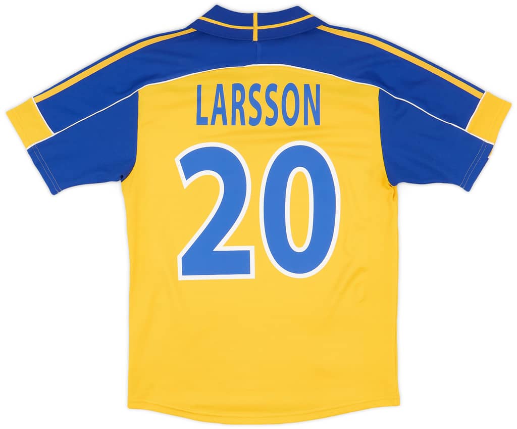 2000-02 Sweden Home Shirt Larsson #20 - 8/10 - (S)