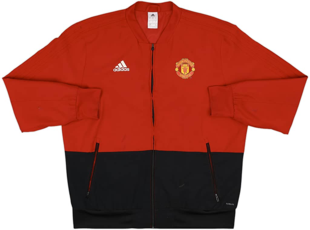 2018-19 Manchester United adidas Track Jacket - 7/10 - (XL)