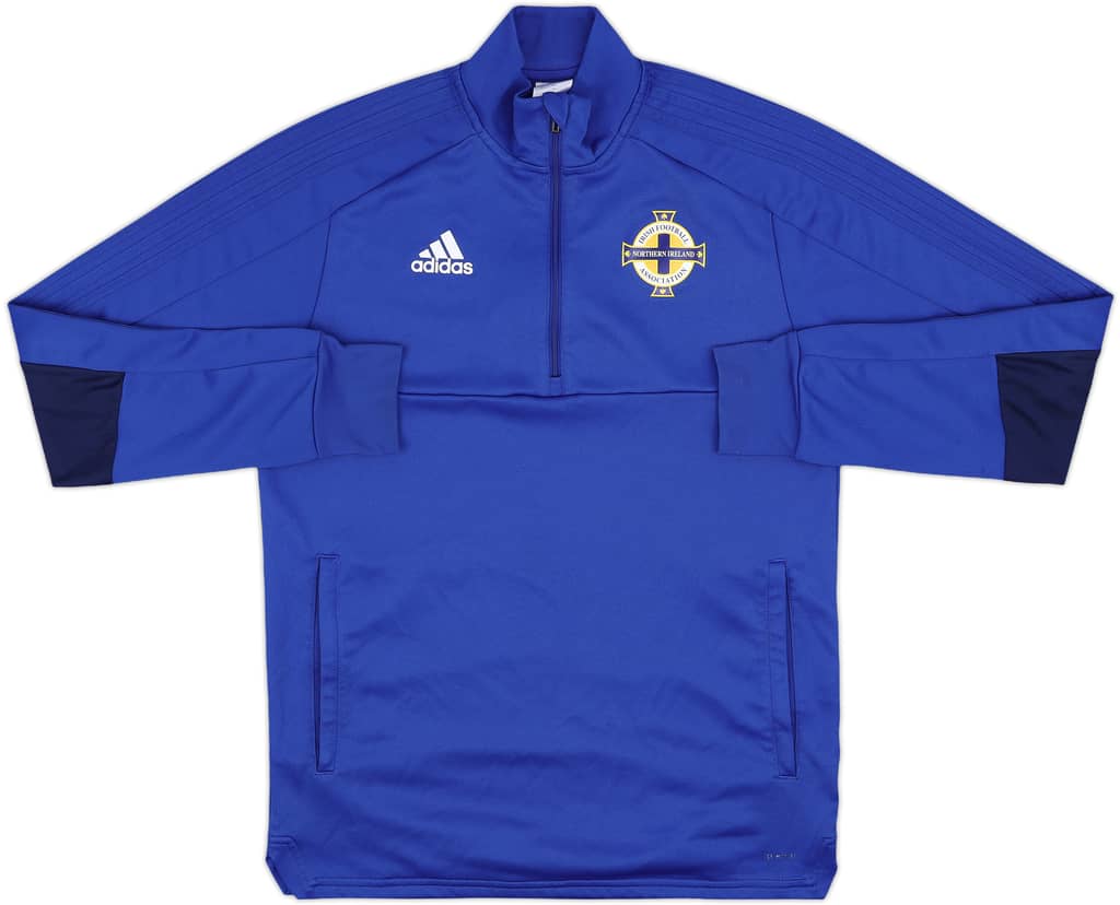 2017-18 Northern Ireland adidas 1/4 Zip Training Top - 8/10 - (M)