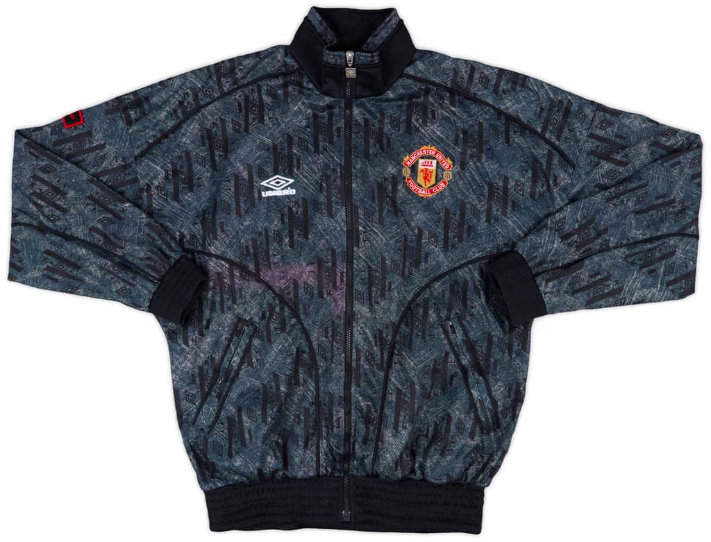 1992-93 Manchester United Umbro Track Jacket - 5/10 - (XS)