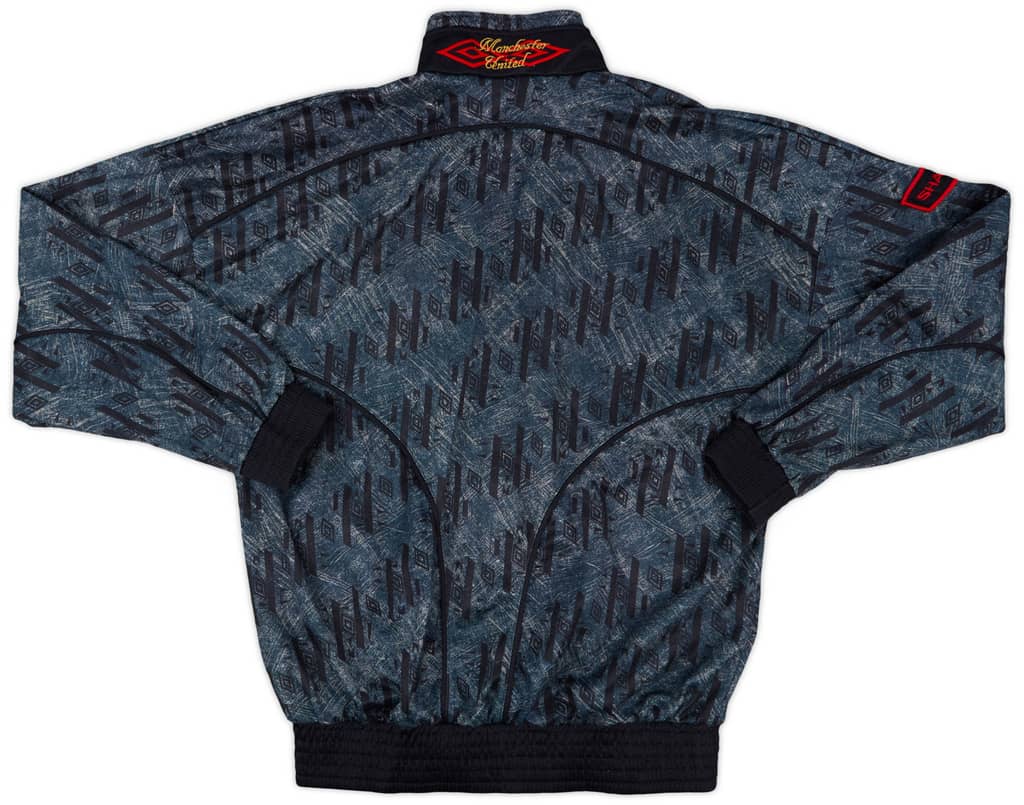 1992-93 Manchester United Umbro Track Jacket - 5/10 - (XS)